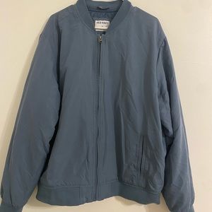 Oversized Old Navy blue bomber jacket